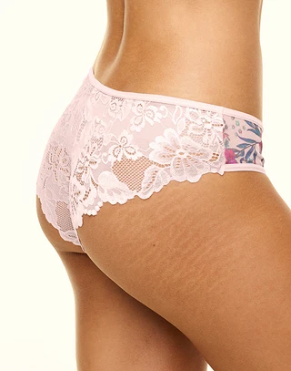 Onita Cheeky Floral Pink panty bundle Model 2