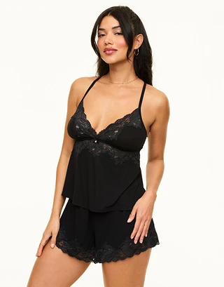 Lora Black sleepwear bundle Model 1