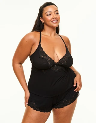 Lora Black Plus sleepwear bundle Model 2