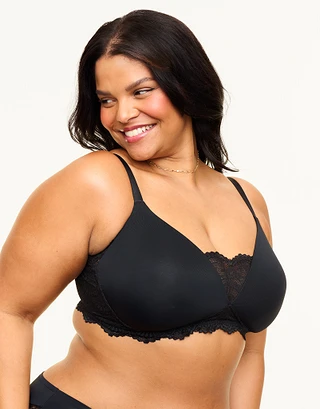 Jainey Black 2 Plus Contour bra bundle Model 2