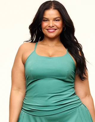 Jaden Medium Green Plus Contour activewear bundle Model 2