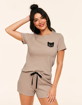 Catrine Novelty Brown sleepwear bundle Model 1