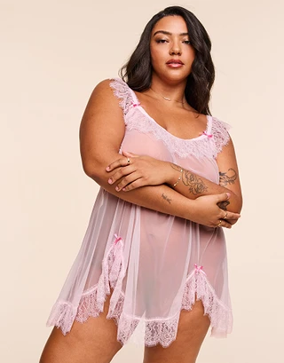 Celine Light Pink Plus lingerie bundle Model 2