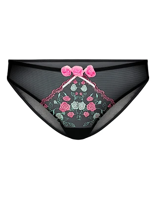 Levana Brazilian Floral Black panty bundle Still 1