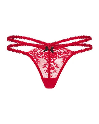 Aziza G-String Dark Red panty bundle Still 1