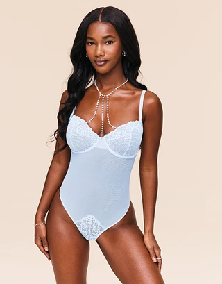 Sirena Medium Blue 2 Unlined lingerie bundle Model 1