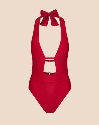 Brinlee Dark Red Contour swimwear bundle Still 2