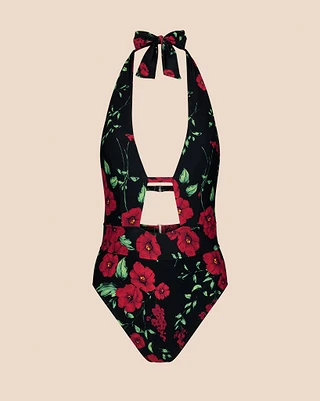 Brinlee Floral Black Lightly Lined swimwear bundle Still 2