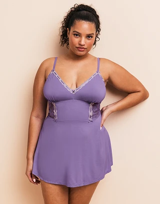 Hilda Medium Purple Plus sleepwear bundle Model 2