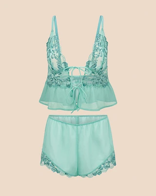 Tammy Medium Green Unlined lingerie bundle Still 2