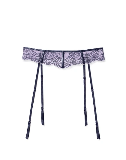 Meadow Medium Purple Garter Belt, XS-4X | Adore Me