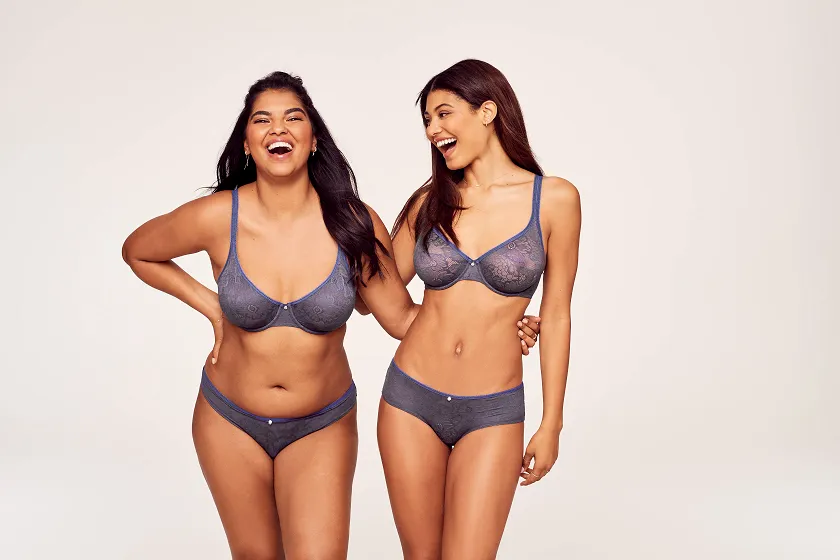 Celestine Dark Gray 2 Unlined bra bundle Model 2