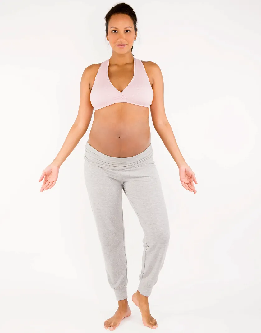 Luxe Sleep Bra Medium Pink Plus Lined bra bundle Model 5
