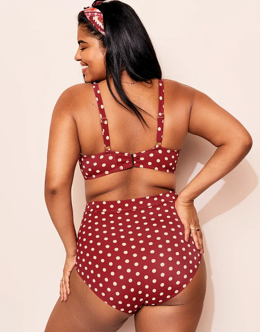 Vivien Dot Red 2 Contour swimwear bundle Model 7