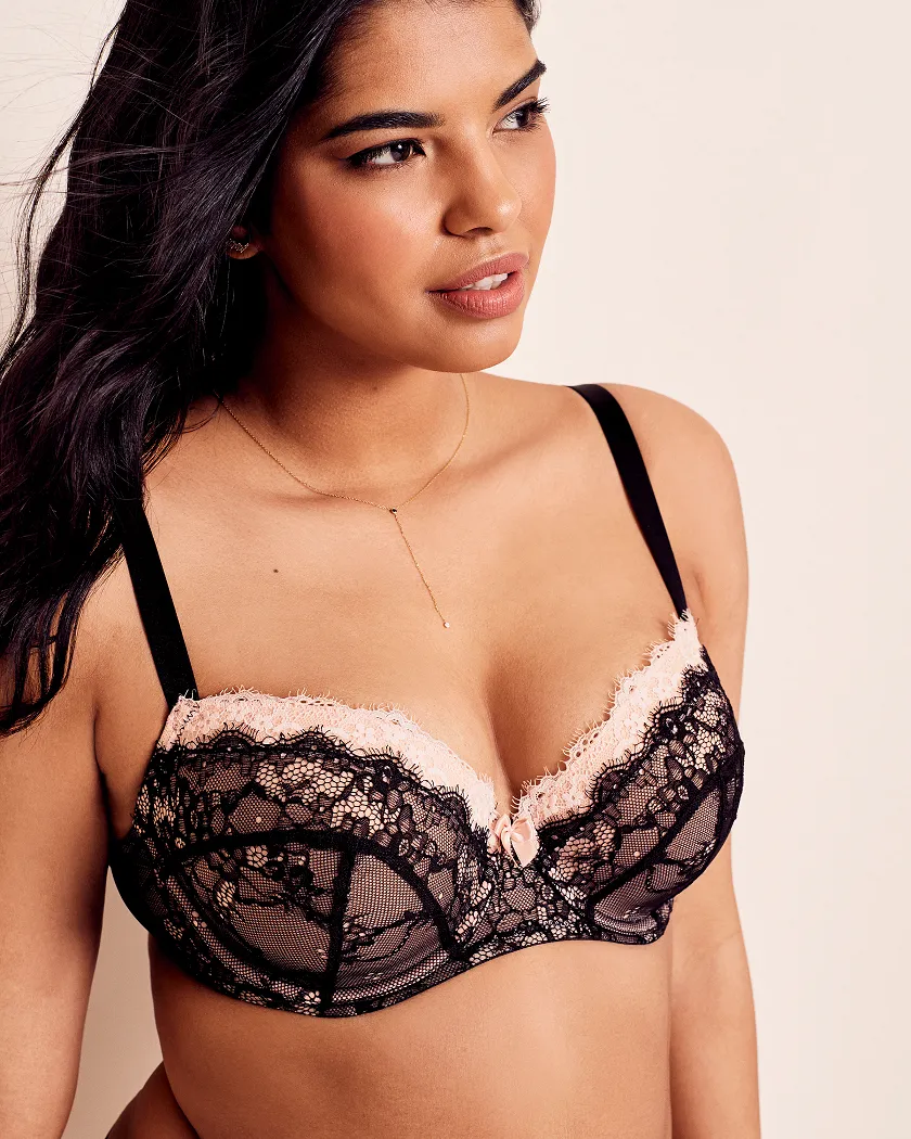 Biscay Black 2 Contour bra bundle Model 1