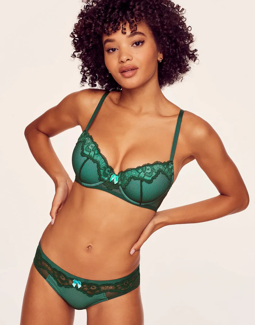 Ophira Dark Green 2 Push Up bra bundle Model 2