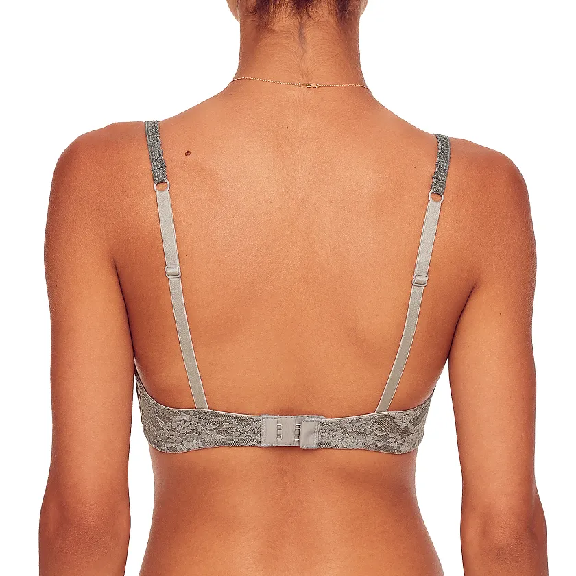 Yassine Medium Gray 2 Unlined bra bundle Model 2