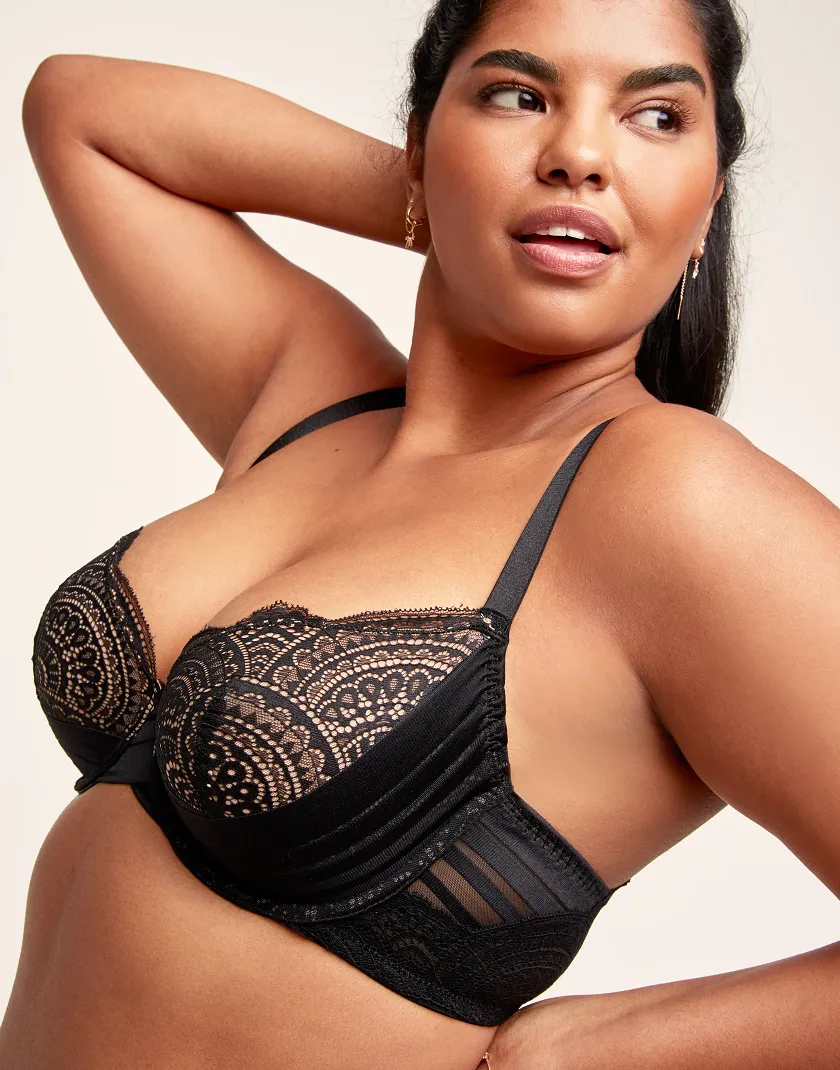 Ozette Black 2 Unlined bra bundle Model 1