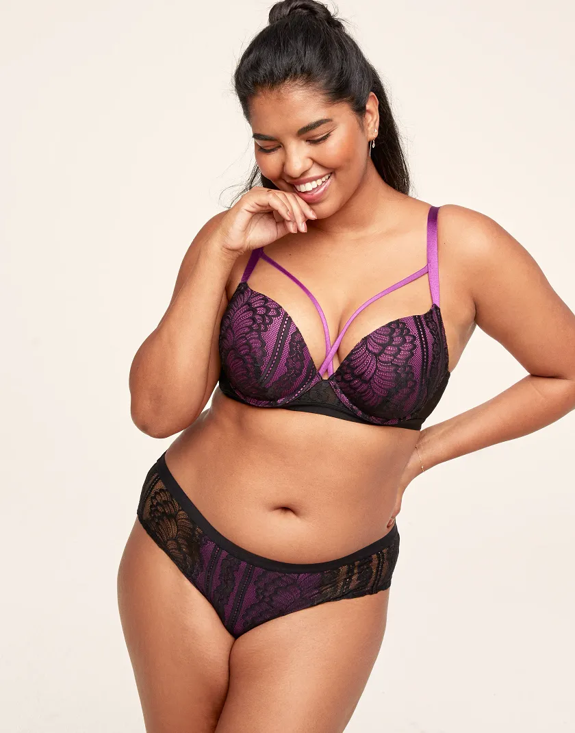 Sparrow Black 3 Lightly Lined bra bundle Model 4