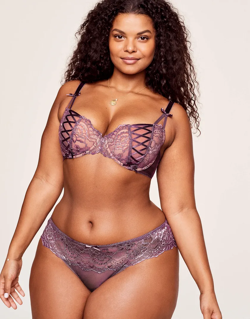 Enny Dark Purple 4 Contour bra bundle Model 4