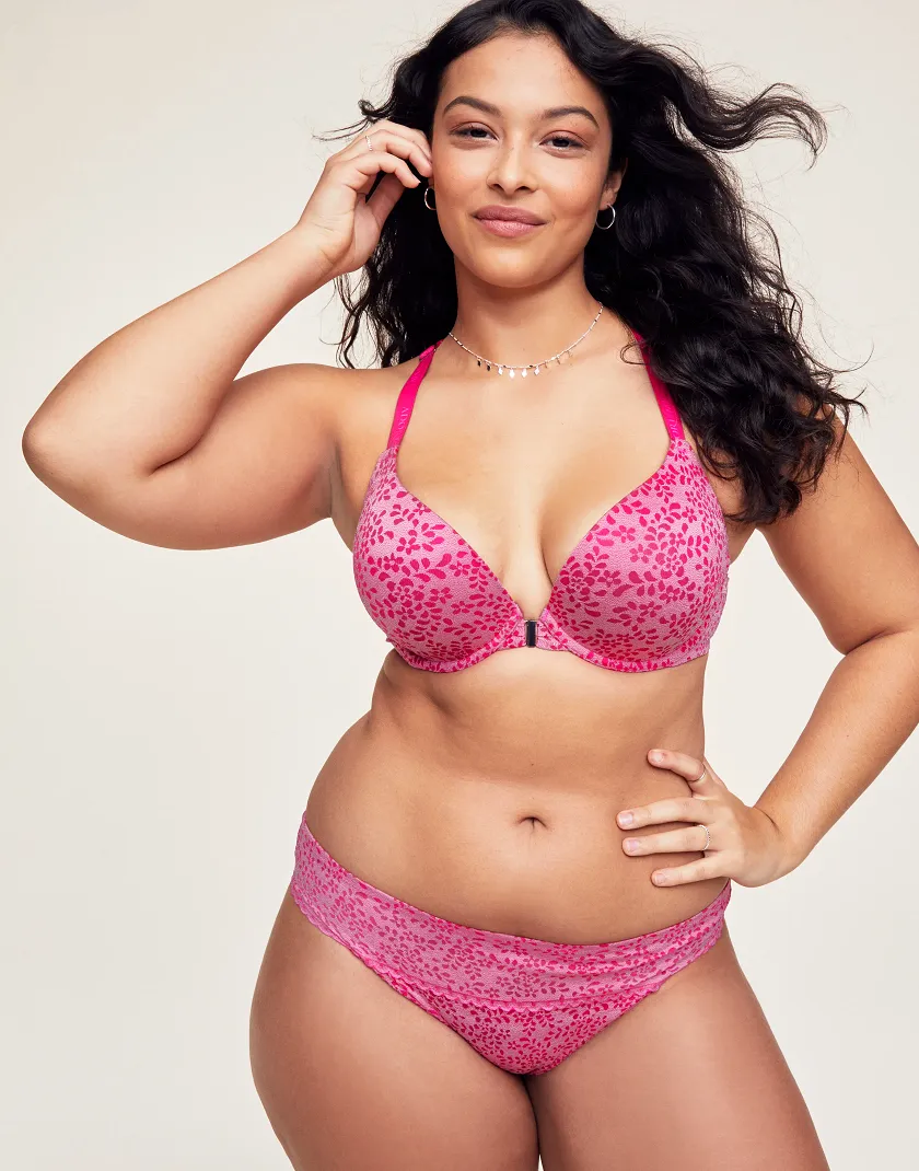 Marcyas Dark Pink 2 Contour bra bundle Model 2