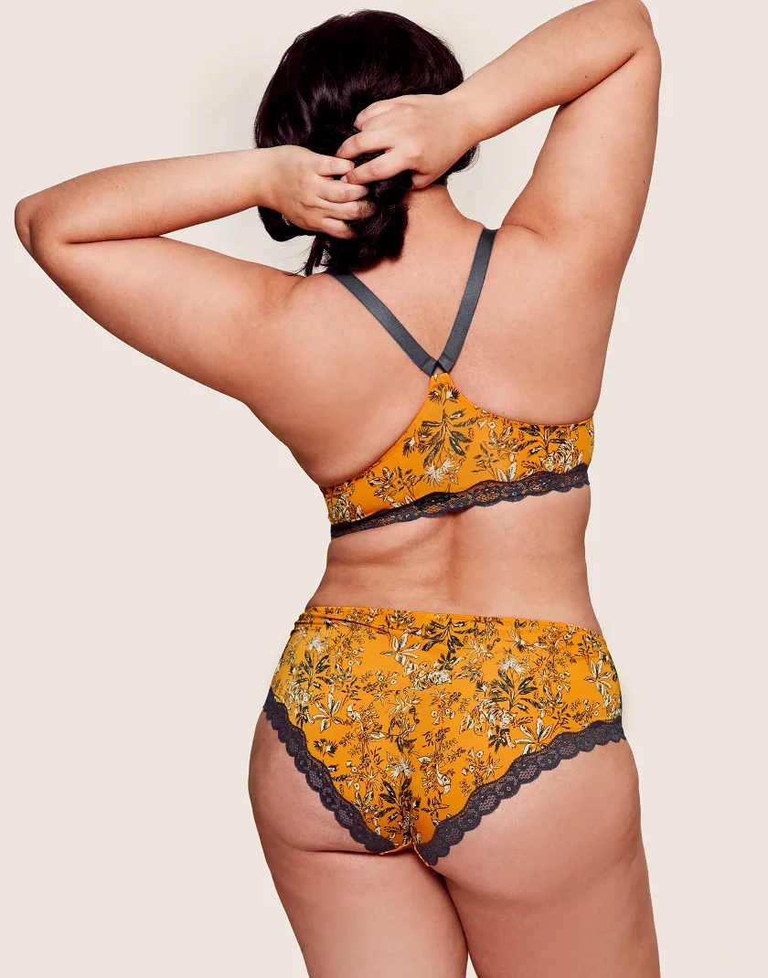 Alexis Animal Yellow 2 Lightly Lined bra bundle Model 5