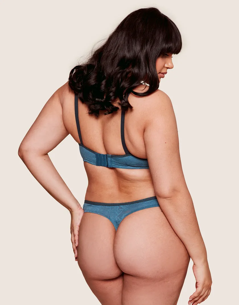 Celestine Dark Blue 4 Unlined bra bundle Model 3