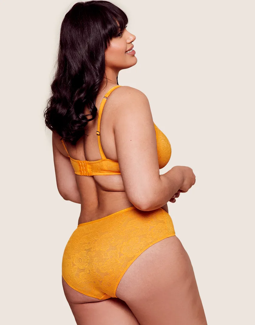 Celestine Medium Orange 4 Unlined bra bundle Model 5