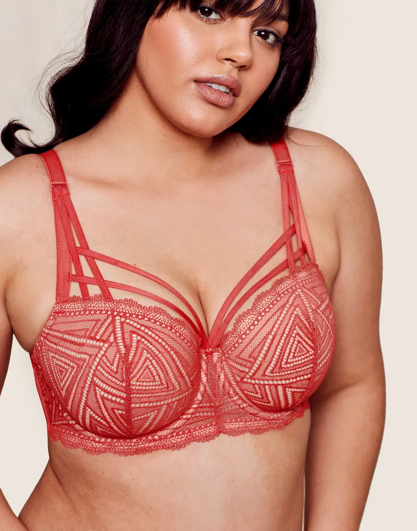 Trezza Dark Orange 2 Contour bra bundle Model 1
