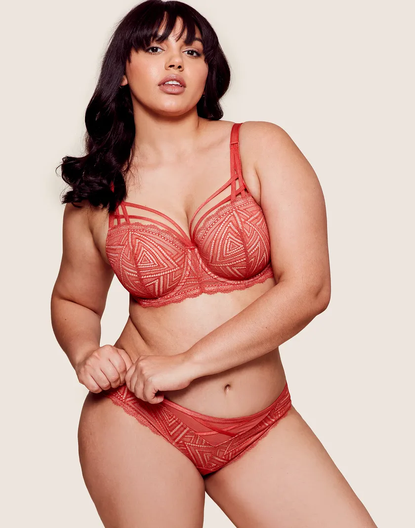 Trezza Dark Orange 2 Contour bra bundle Model 2