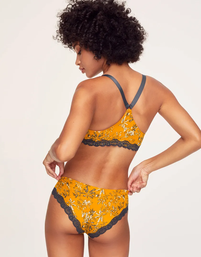 Alexis Animal Yellow 2 Lightly Lined bra bundle Model 4