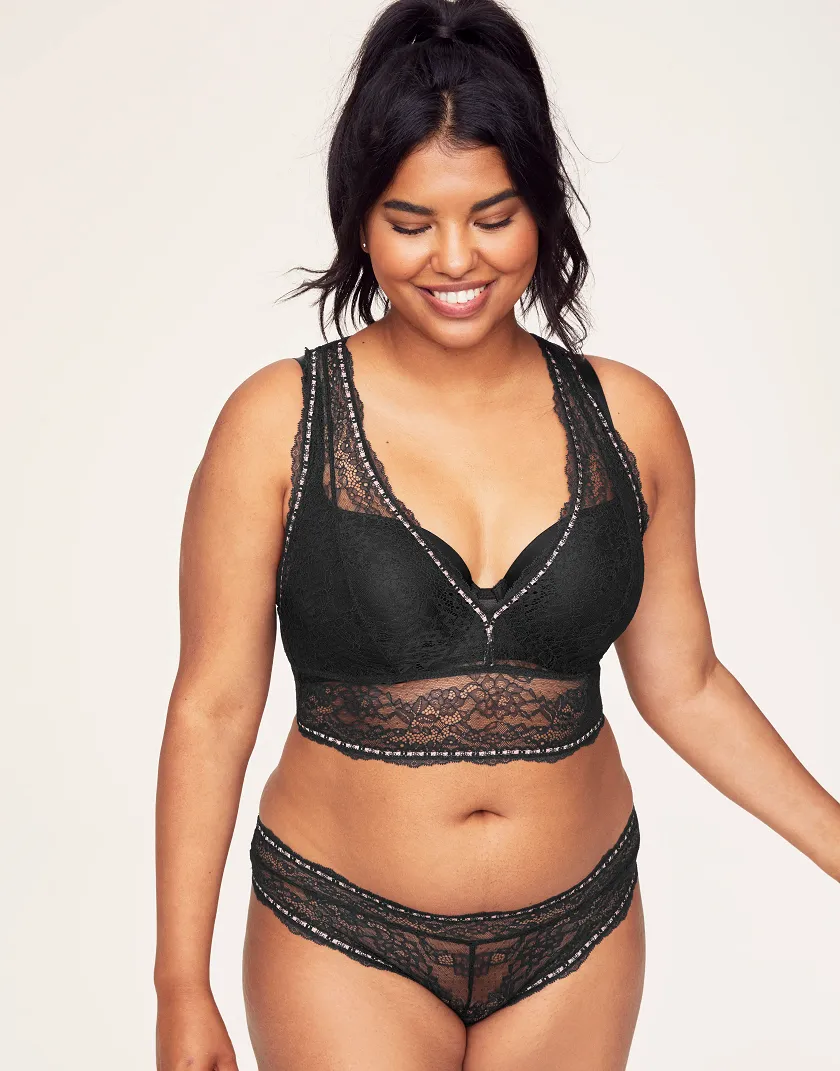 Tanzy Black 2 Unlined bra bundle Model 3