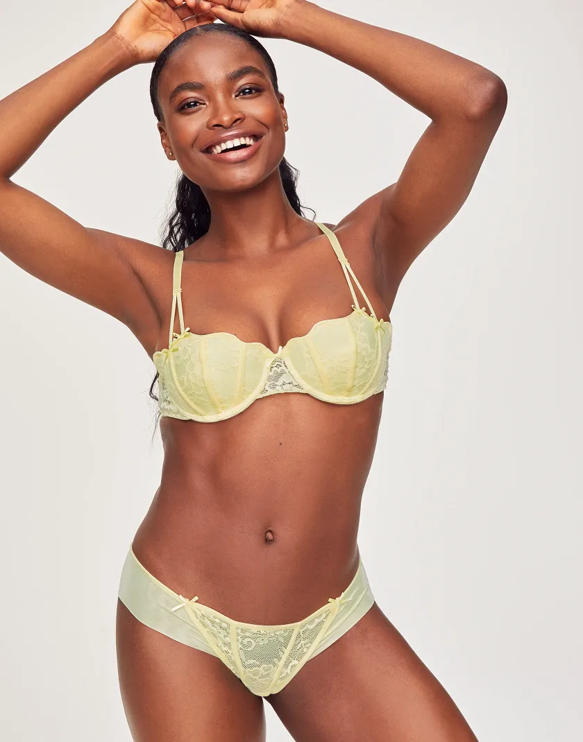 Dusana Light Yellow 2 Push Up bra bundle Model 2