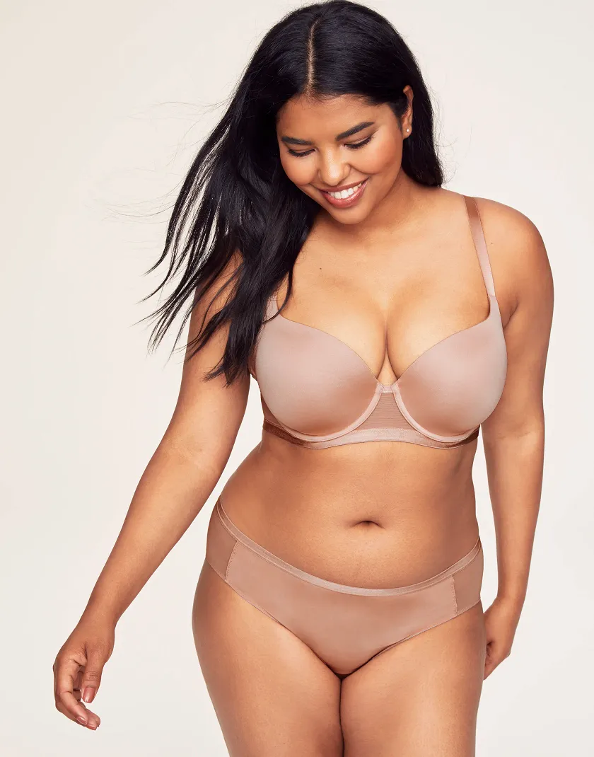 Acacia Medium Beige 2 Lightly Lined bra bundle Model 4