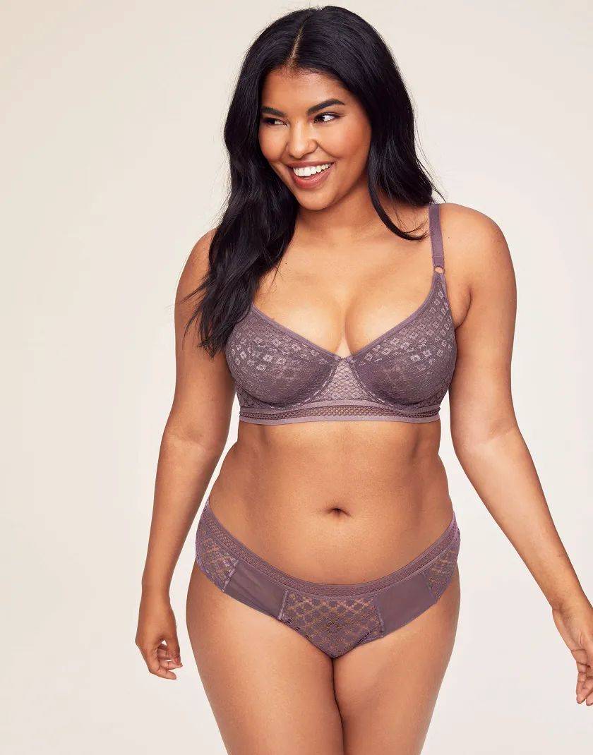 Tatum Dark Purple 2 Unlined bra bundle Model 4