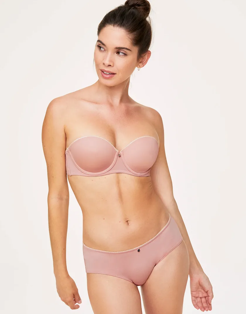 Cecilia Medium Beige 2 Lightly Lined bra bundle Model 3