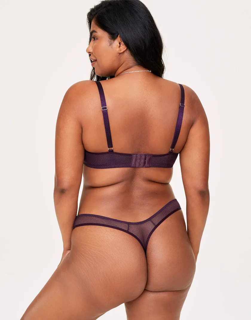 Robyn Dark Purple 2 Unlined bra bundle Model 6