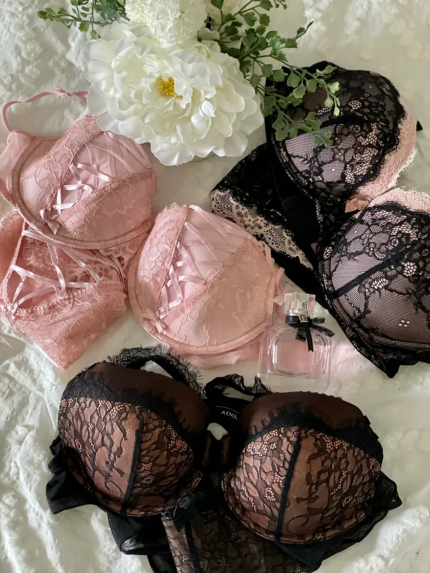 Enny Medium Pink 2 Lightly Lined bra bundle Still 3