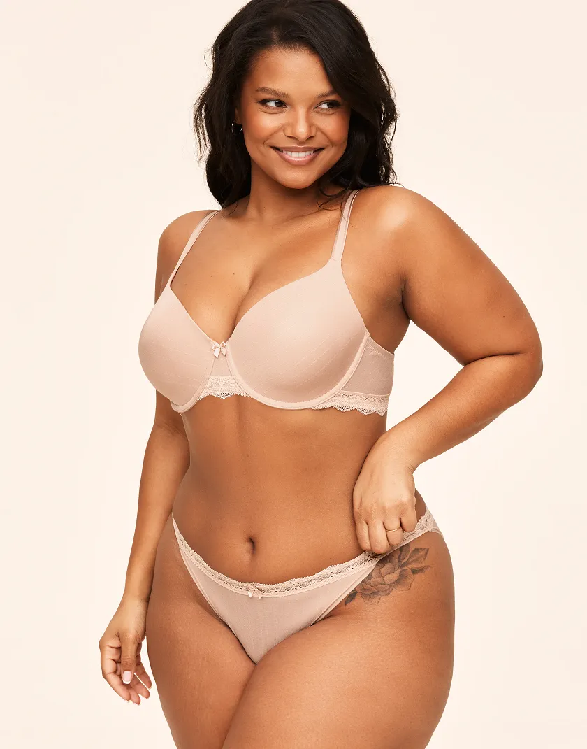 Annabelle Medium Beige 2 Contour bra bundle Model 3