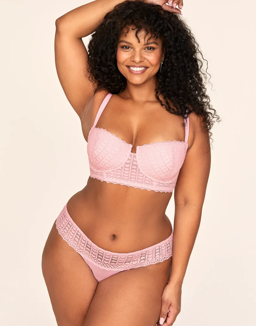 Nymphadora Medium Pink 2 Contour bra bundle Model 6