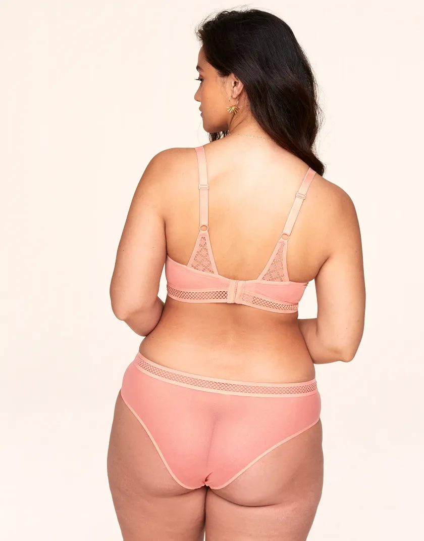 Tatum Medium Pink 2 Unlined bra bundle Model 3