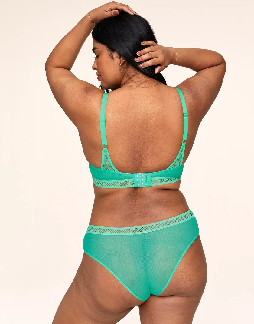 Tatum Medium Green 2 Unlined bra bundle Model 4