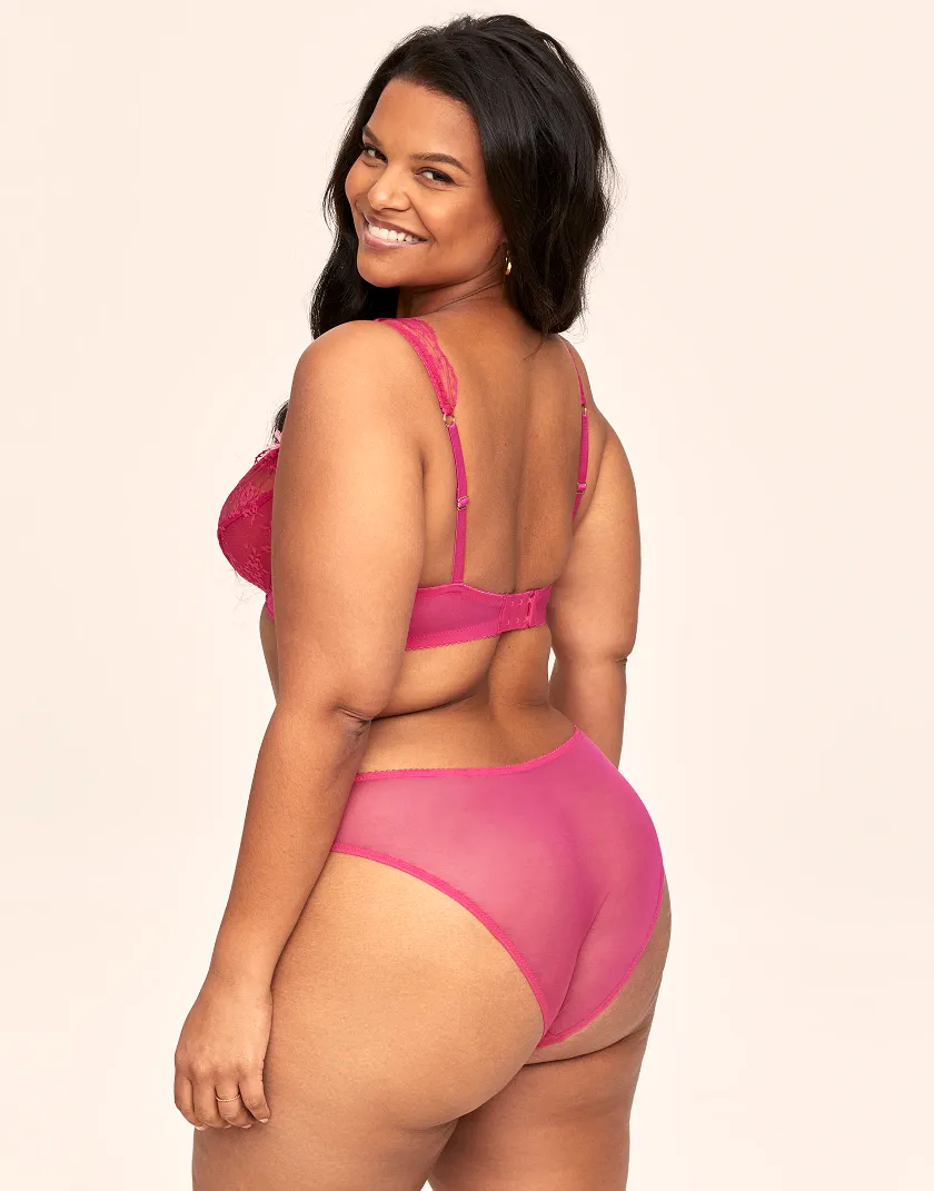 Clera Dark Pink 2 Unlined bra bundle Model 7