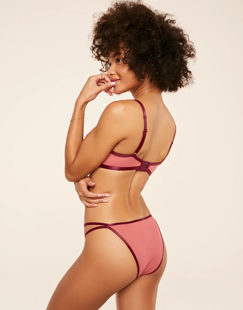 Jayda Solo Brazilian Floral Red panty bundle Model 3