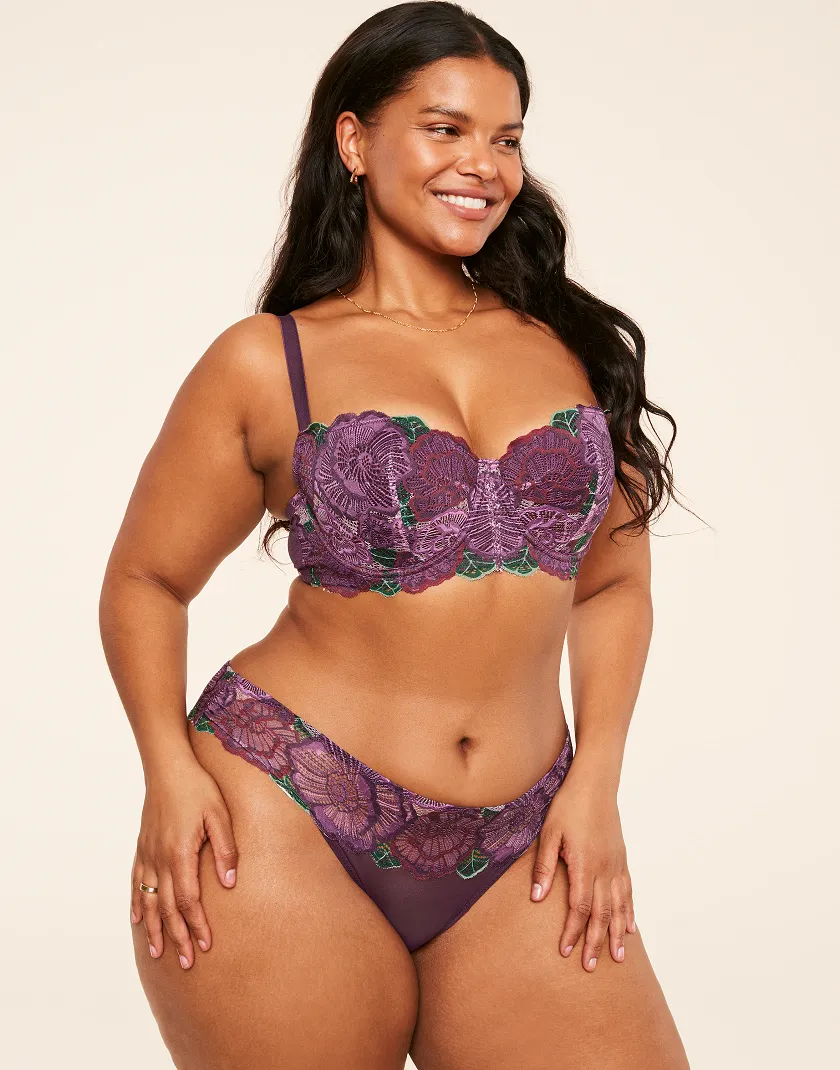 Colete Floral Purple 2 Contour bra bundle Model 3