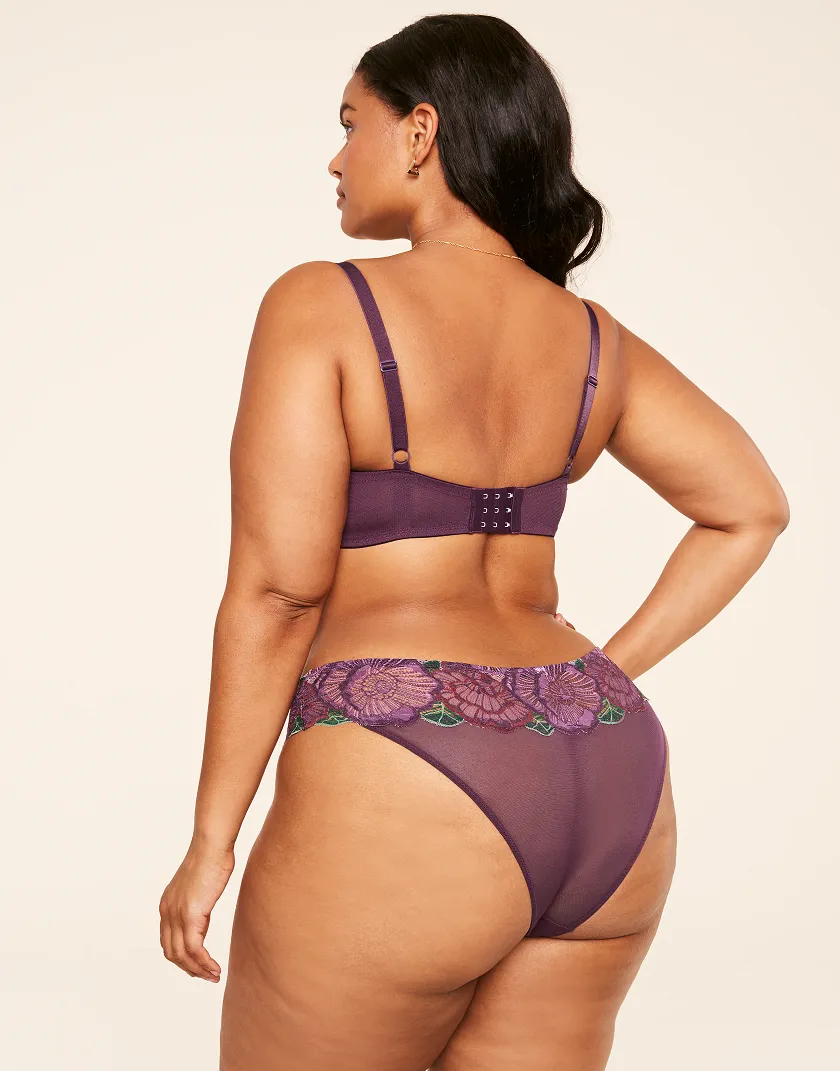 Colete Floral Purple 2 Contour bra bundle Model 4