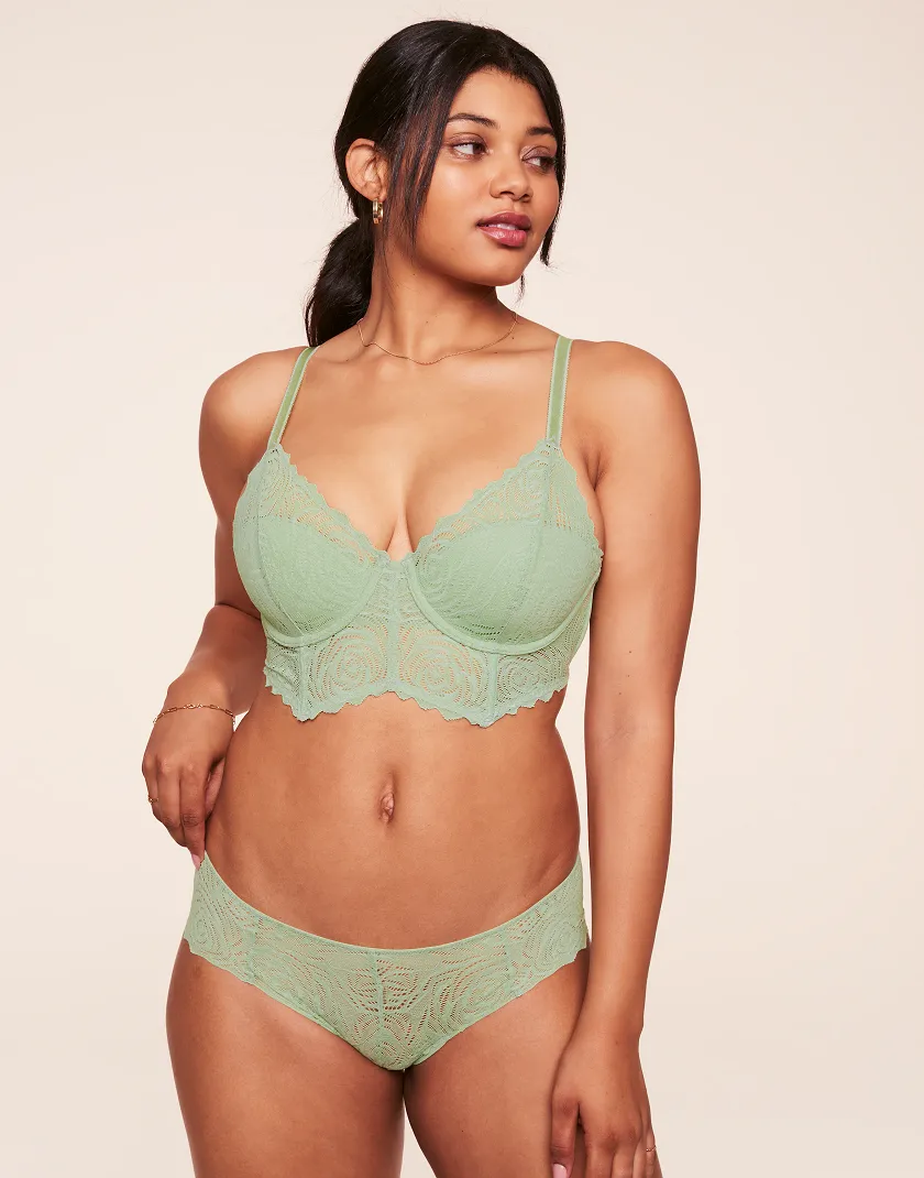 Lucinda Medium Green 2 Contour bra bundle Model 4