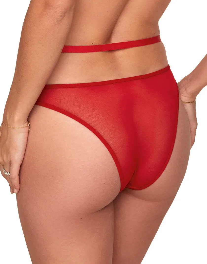 Kaia Solo Cheeky Dark Red panty bundle Model 2