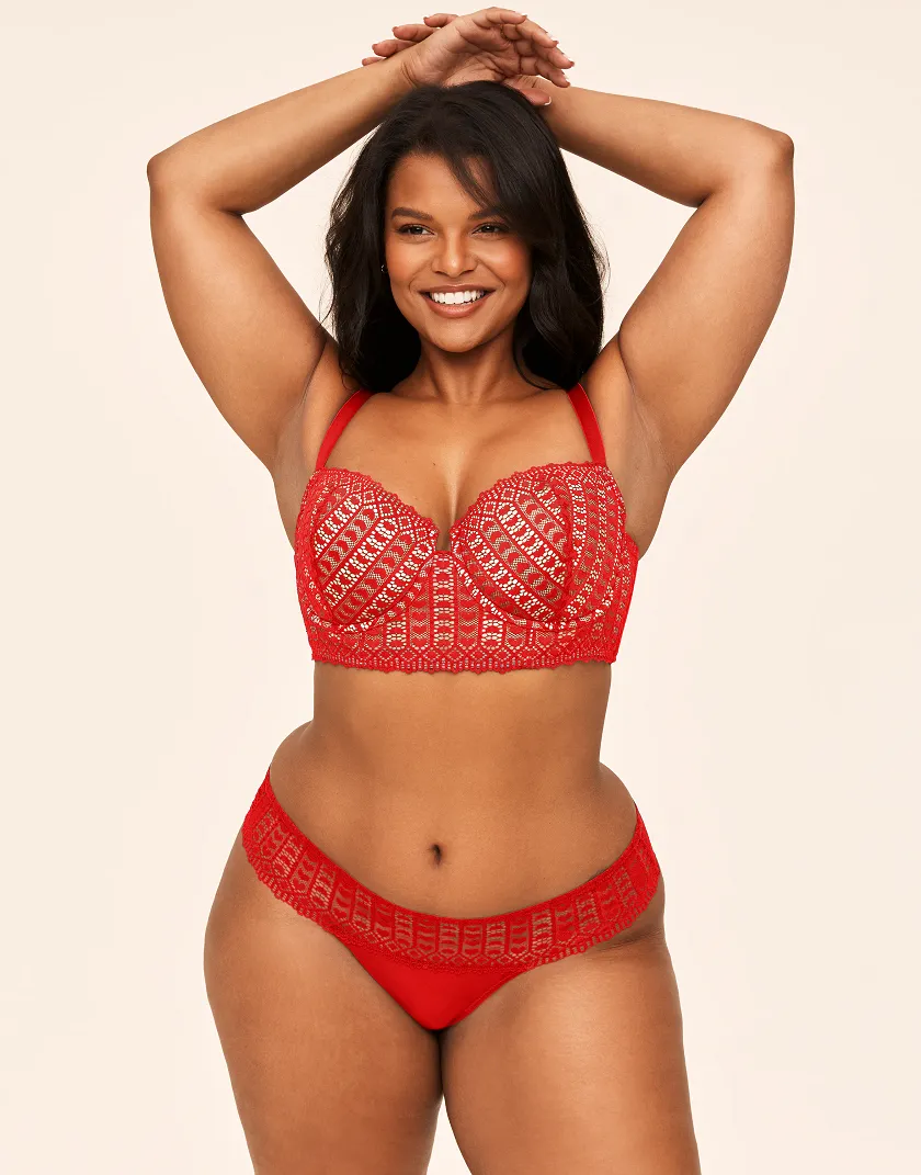 Nymphadora Dark Red 2 Contour bra bundle Model 7