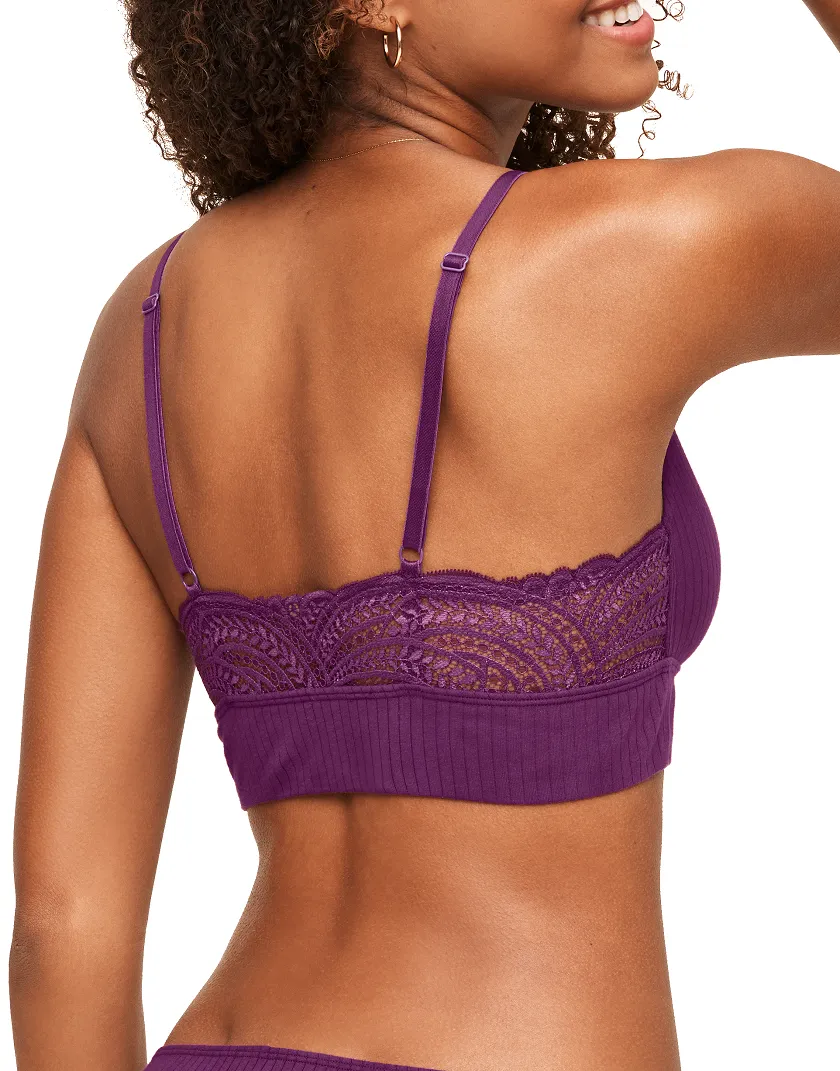 Floretta Dark Purple 6 Unlined bra bundle Model 2